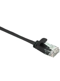 Masterlan Cat6 UTP, flat patch 1m cable, black