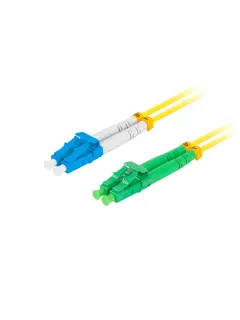 Lanberg 1M Fiber Optic Patchcord SM LC/APC-LC/UPC Duplex 1M LSZH G657A1 3.0MM Yellow