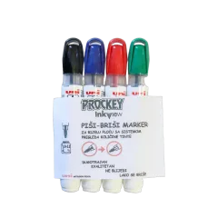 Marker Uni pak pwb-202 za bijelu ploču crni, crveni, plavi, zeleni 4/1