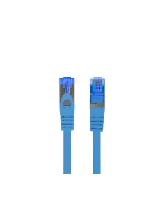 Lanberg Patchcord Cat.6A S/FTP LSZH CCA 10M Blue Fluke Passed