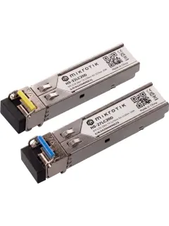MikroTik 1/2.5G SFP pair of optical modules, WDM/BiDi, SM, 20km, 2 pack