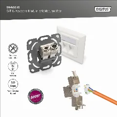 Digitus Professional CAT 6A Keystone Module, shielded, toolfree