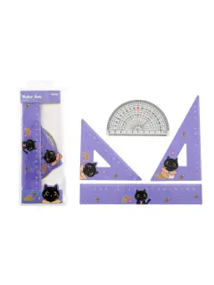 Geometrijski set iTotal Cat crna 3/1 XL3052
