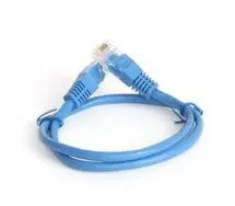 EuroLan Cat6 UTP, 0,25m, Blue, copper, RJ45 patch cable