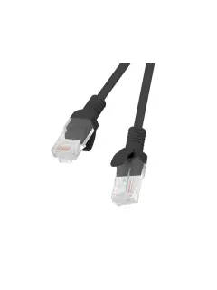 Lanberg CAT.6 UTP 2M Black Patchcord Fluke Passed