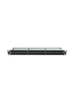 Lanberg Patch Panel 48 Port 1U 19" CAT.6 UTP Black