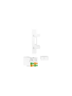Lanberg Wall Socket RJ45 45X45 + Keystone CAT.6 UTP White