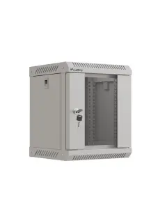 Lanberg 10" Wall-Mount 6U/300X300 Rack Cabinet (Flat Pack) With Glass Door Grey