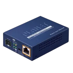 Planet Industrial 1-Port 100 1000X SFP to 1-Port GbE 802.3bt PoE Media Converter