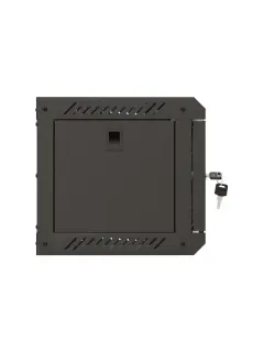 Lanberg 10" Wall-Mount 4U/300X300 Rack Cabinet (Flat Pack) With Glass Door Black