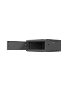 Lanberg Rack Cabinet 19" Wall-Mount 4U/600X600 (Flat Pack) With Metal Door Black