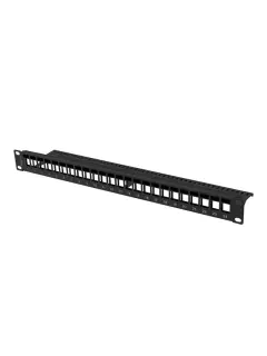 Lanberg Patch Panel Blank 24 Port 1U For Keystone Modules Black