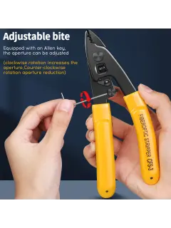 Comptyco Three Port fiber optic stripping pliers for Single Mode Fiber