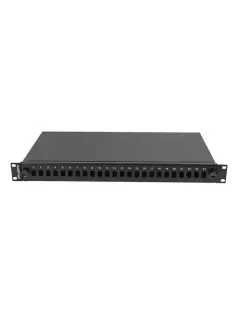 Lanberg Rackmount 19" 1U Fiber Patch Panel 24XSC Simplex/24XLC Duplex Black + Accessories