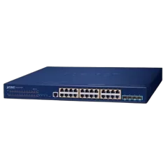 Planet Layer 3 24-Port 10 100 1000T 802.3at PoE 4-Port 10G SFP