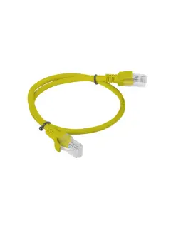 Lanberg CAT.6 UTP 0.5M Yellow Patchcord Fluke Passed