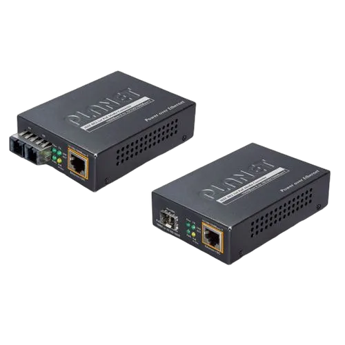 Planet 1G Open SFP slot to 1GbE RJ45 802.3af at PoE Port Media Converter