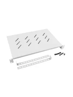 Lanberg 19" Fixed Shelf 1U/483X300MM Max Load Capacity Up To 25KG Grey