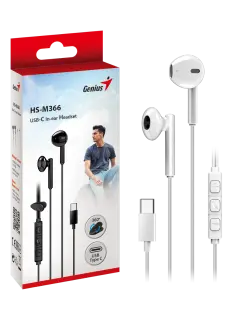 Genius HS-M366, in-ear slušalice, bijela