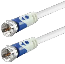 Transmedia Connecting Cable F-plug straight - F-plug straight, 2,5 m