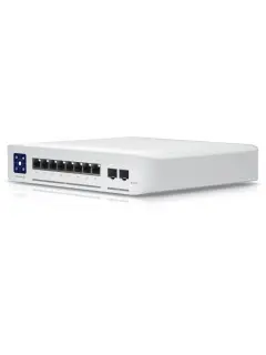 Ubiquiti UniFi Managed L3 switch with (8) 2.5-Gigabit PoE LAN ports and two SFP+ (10 Gbps) slots