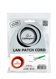 Gembird Cat6 UTP Patch cord, green, 0,25 m