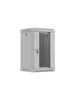 Lanberg Rack Cabinet 10" Wall-Mount 9U/300X300 (Flat Pack) With Glass Door Gray
