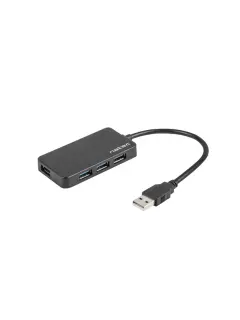 Natec USB 3.0 HUB MOTH 4-PORT BLACK