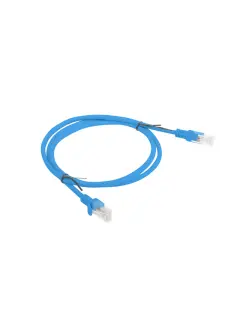 Lanberg CAT.6 UTP 1M Blue Patchcord Fluke Passed