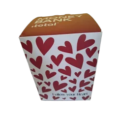 Outlet artikl - B grade Kasica metalna iTotal s ključem Heart XL2011B