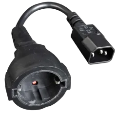 Gembird Power adapter cord (C14 male to Schuko female)