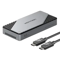 Vention USB 4.0 M.2 NVMe SSD Enclosure (USB 4.0 Type-C) Gray Aluminum Alloy Type