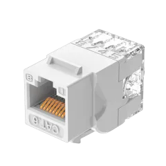 Vention Cat.6 UTP Keystone Jack White Plastic Type