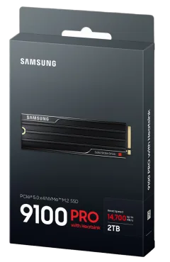 Samsung 2 TB M.2 SSD, 9100 PRO, Gen. 5x4 | Heatsink