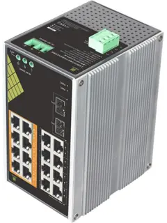 Conexpro 18-Port Industrial AC/DC PoE Switch 8x 1GbE, 6x 1GbE PoE+ (30w), 2x 1GbE PoE++(60w), 2x 1G