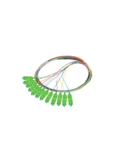 Lanberg set of 12 Pigtails SM SC/APC Semi Tight 9/125 G657A1 12X2M Multicolor