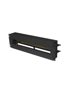Lanberg 19" 3U Voltage Distribution Panel With DIN Rail TS-35 Black