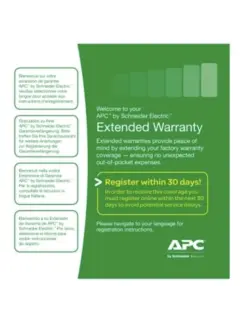 APC 1 Year Warranty Extension Easy UPS SRV SRVS Level 03