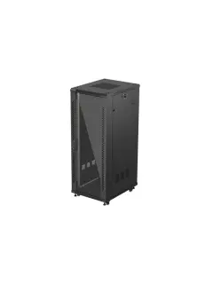 Lanberg 32U/600X800 Rack Cabinet 19" Free-Standing (Flat Pack) Cabinet With Glass Door Black