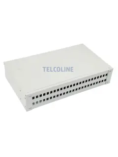 Telcoline fiber optic patch panel 2U/19”, 48F/48xSC Simplex/LC duplex