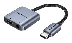Vention USB-C Male to 3.5MM Earphone Jack Adapter 0.1M White