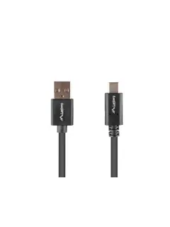 Lanberg USB-C (M)->USB-A (M) 2.0 CABLE 1M Black Box QC 3.0