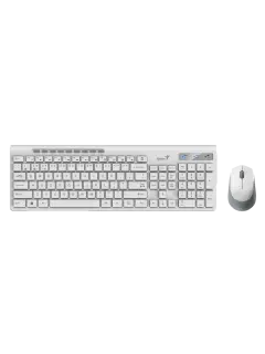 Genius SlimStar 8230, bež. tipkovnica i miš, silent
