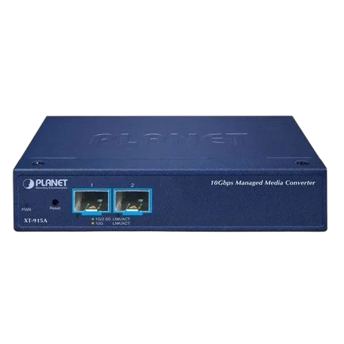 Planet Industrial 2-Port 10G 1GBASE-X SFP Managed Media Converter