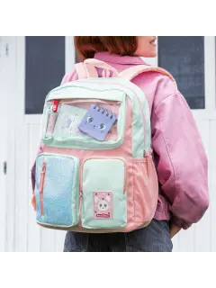 Ruksak Miquelrius Back2Fun sa džepovima rozi 17L MR19375