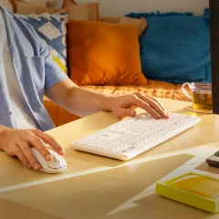 Logitech MK295 bežična tipkovnica i miš, bijela