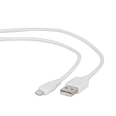 Gembird USB to 8 pin Lightning sync and charging cable, white, 1 m