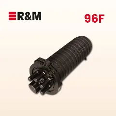 NFO Splice Closure 96F, 4 round entries, 1 oval, 4 trays, Height 450 mm, Pole and Wall mount
