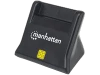 Manhattan čitač pametnih kartica, vanjski USB, crni
