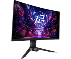 ASRock Gaming Monitor PG27QRT2A, 27", QHD, VA, 180Hz, 1ms, WiFi Antenna, Curved